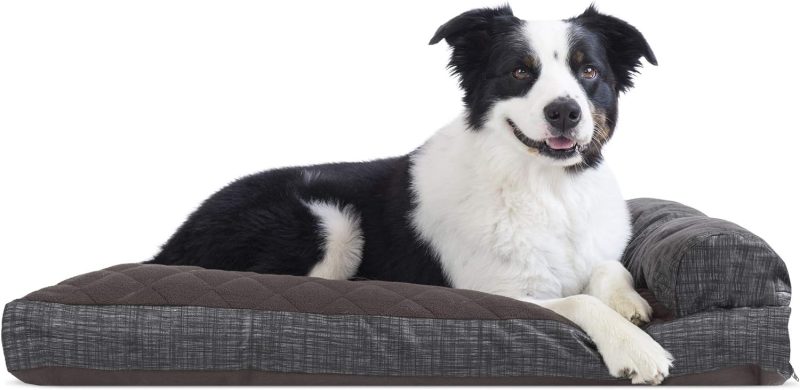 Furhaven Orthopedic Dog Bed for Medium/Small Dogs w/ Removable Bolsters & Washable Cover, For Dogs Up to 35 lbs - Plush & Almond - Image 627