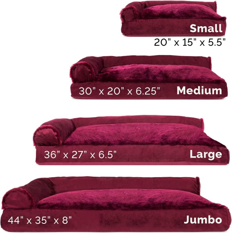 Furhaven Cooling Gel Dog Bed for Large/Medium Dogs w/ Removable Bolsters & Washable Cover, For Dogs Up to 55 lbs - Plush & - Image 422