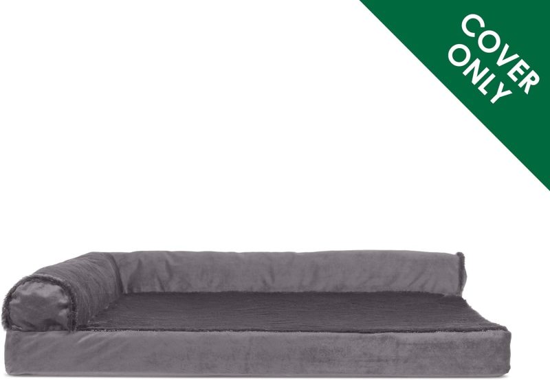 Furhaven Orthopedic Dog Bed for Medium/Small Dogs w/ Removable Bolsters & Washable Cover, For Dogs Up to 35 lbs - Plush & Almond - Image 40
