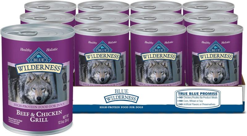 Blue Buffalo Wilderness High Protein Beef and Chicken & Salmon and Chicken Wet Dog Food Variety Pack for Adult Dogs, Grain-Free, - Image 7