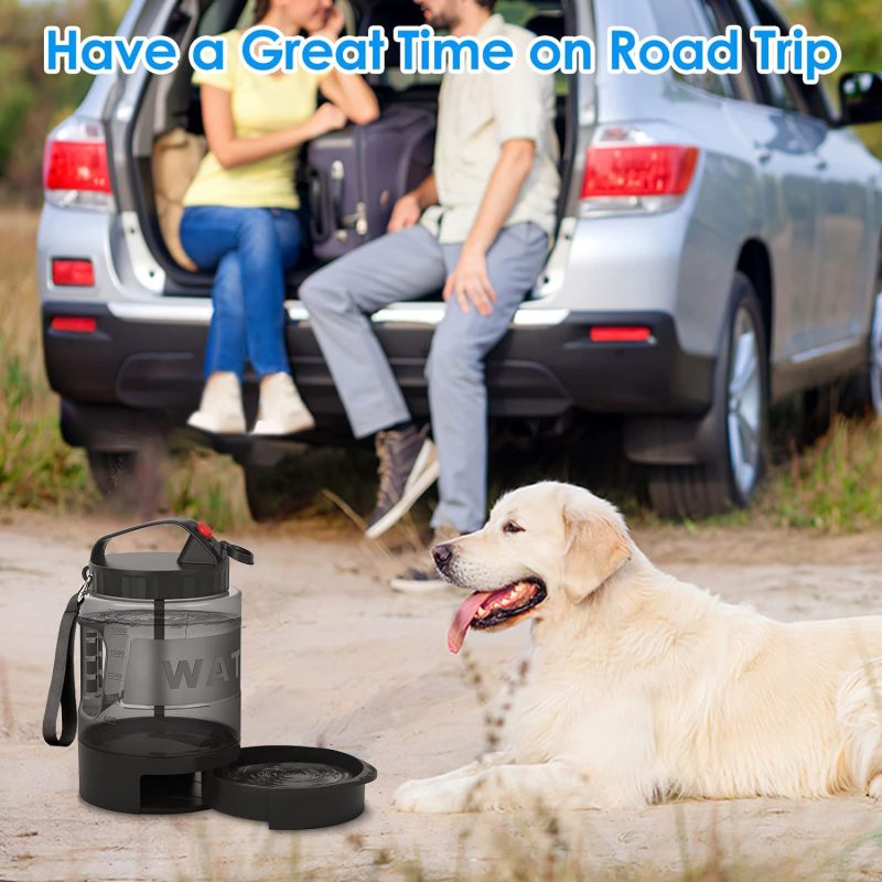 77oz Dog Travel Water Bottle with Pull-Out Drinking Bowl, Portable Dog Water Bowl Dispenser Suitable for Large, Medium, and - Image 12