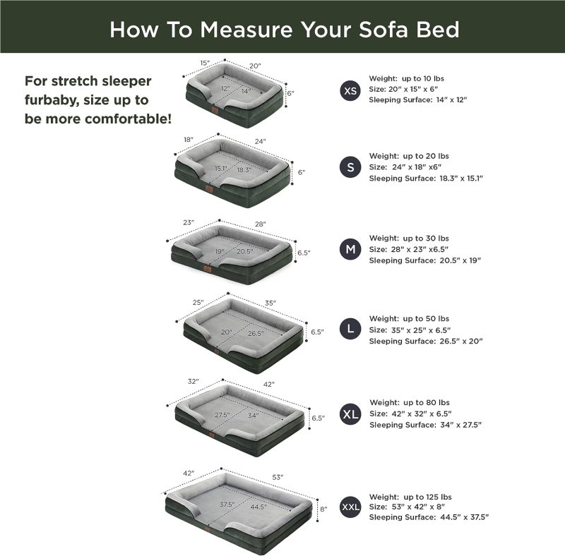 Bedsure Orthopedic Dog Bed for Medium Dogs -Foam Sofa with Removable Washable Cover, Waterproof Lining and Nonskid Bottom Couch, - Image 247