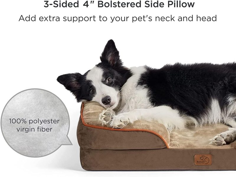 Bedsure Orthopedic Dog Bed for Medium Dogs -Foam Sofa with Removable Washable Cover, Waterproof Lining and Nonskid Bottom Couch, - Image 305