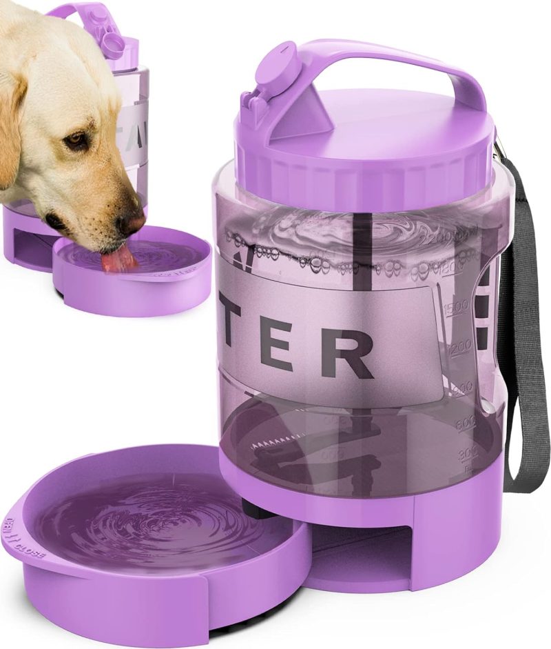 77oz Dog Travel Water Bottle with Pull-Out Drinking Bowl, Portable Dog Water Bowl Dispenser Suitable for Large, Medium, and - Image 15