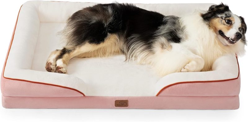 Bedsure Orthopedic Dog Bed for Medium Dogs -Foam Sofa with Removable Washable Cover, Waterproof Lining and Nonskid Bottom Couch, - Image 131