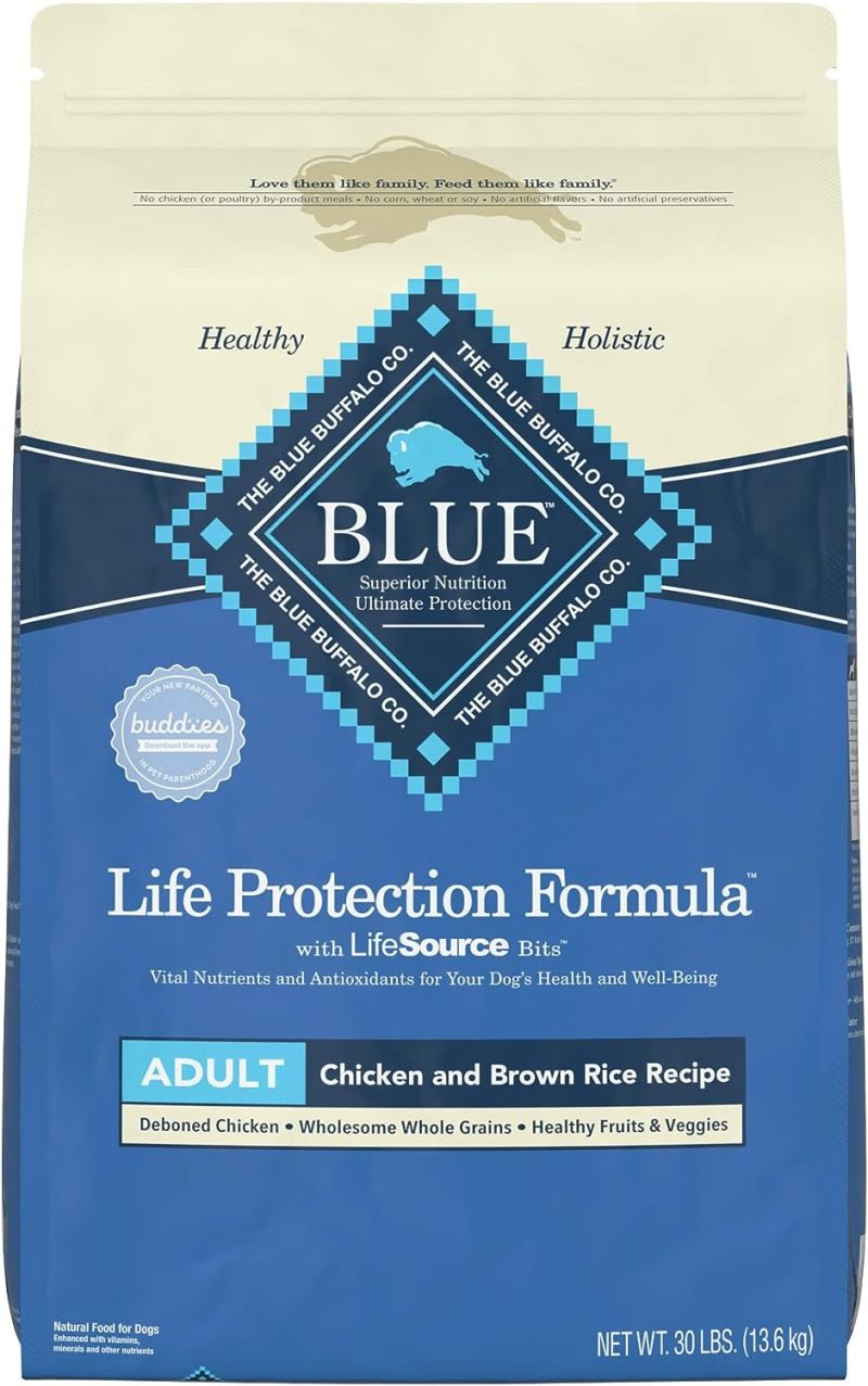 Blue Buffalo Life Protection Formula Natural Adult Dry Dog Food, Chicken and Brown Rice 30-lb - Image 140
