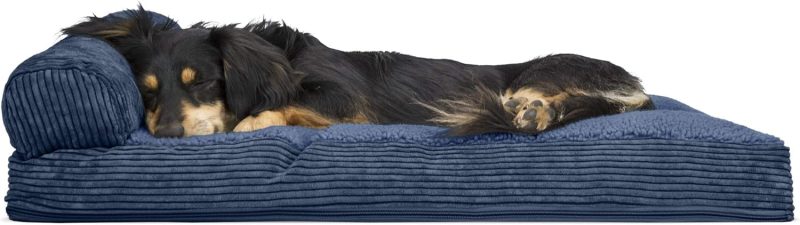 Furhaven Orthopedic Dog Bed for Medium/Small Dogs w/ Removable Bolsters & Washable Cover, For Dogs Up to 35 lbs - Plush & Almond - Image 532