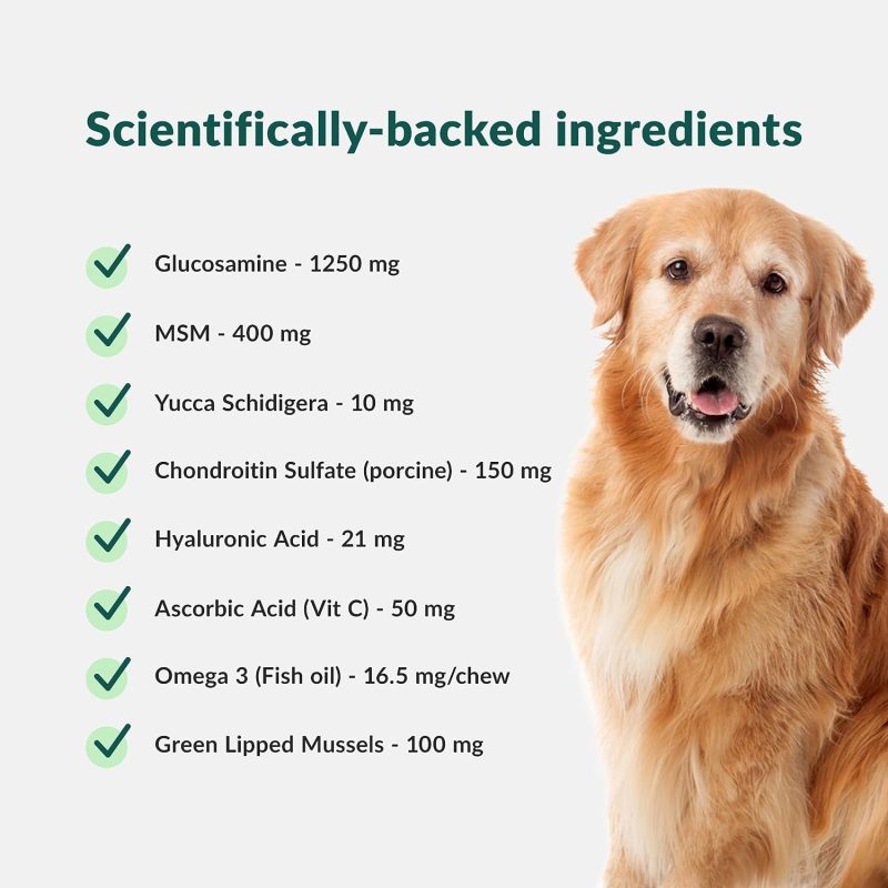 Wuffes Chewable Dog Hip and Joint Supplement for Small & Medium Breeds - Glucosamine & Chondroitin Chews - Dog Joint Supplements - Image 10