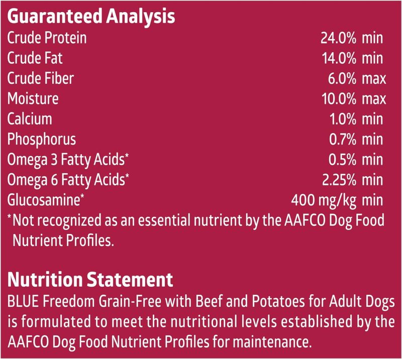 Blue Buffalo Freedom Grain Free Natural Adult Dry Dog Food, Beef 24-lb - Image 20