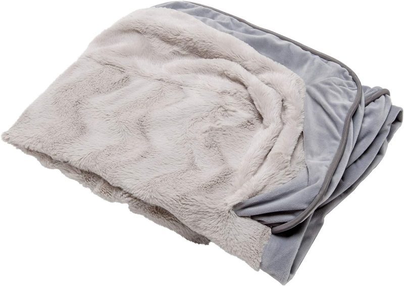Furhaven Cooling Gel Dog Bed for Large Dogs w/ Removable Bolsters & Washable Cover, For Dogs Up to 95 lbs - Plush & Velvet Waves - Image 104