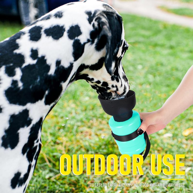 77oz Dog Travel Water Bottle with Pull-Out Drinking Bowl, Portable Dog Water Bowl Dispenser Suitable for Large, Medium, and - Image 3