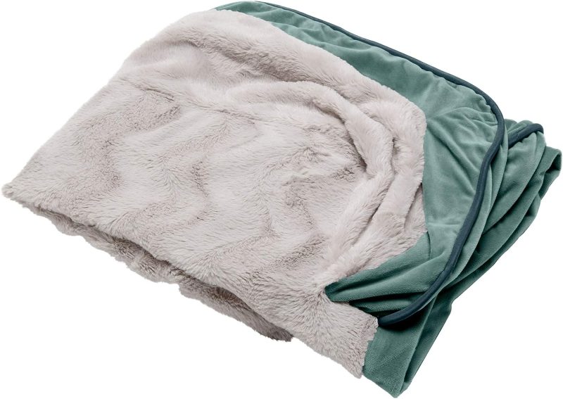 Furhaven Cooling Gel Dog Bed for Large Dogs w/ Removable Bolsters & Washable Cover, For Dogs Up to 95 lbs - Plush & Velvet Waves - Image 31