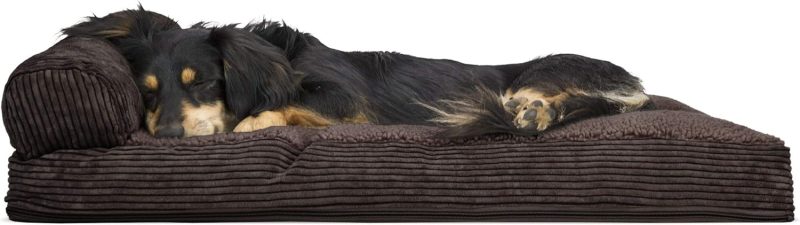 Furhaven Orthopedic Dog Bed for Medium/Small Dogs w/ Removable Bolsters & Washable Cover, For Dogs Up to 35 lbs - Plush & Almond - Image 659