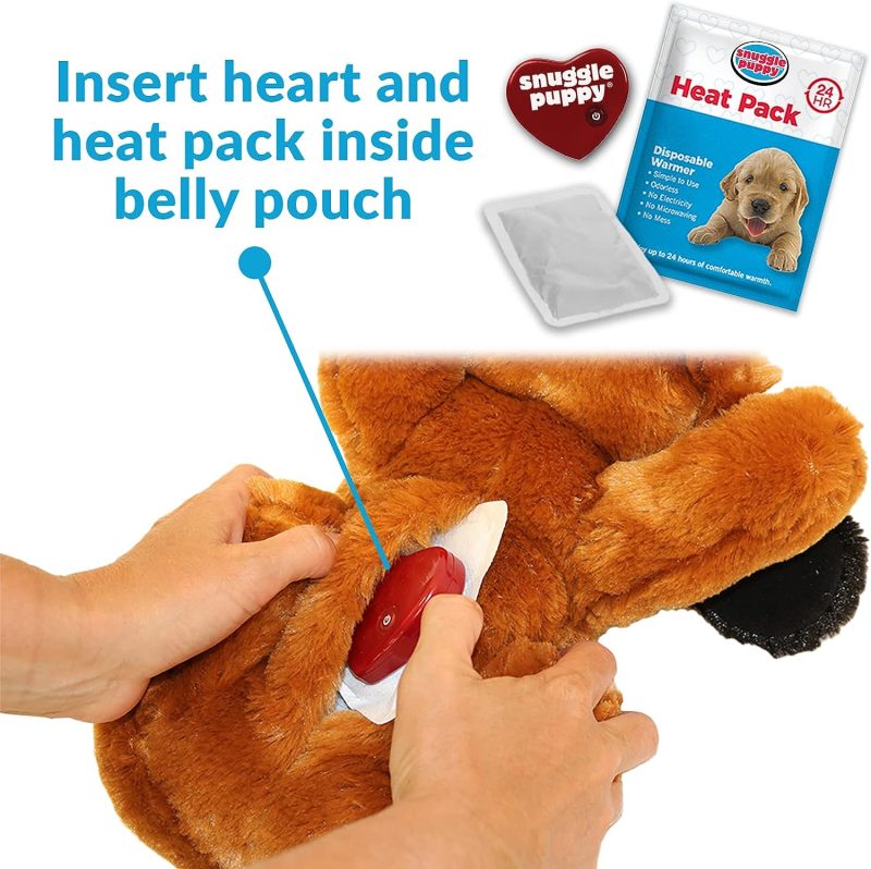 Original Snuggle Puppy Heartbeat Stuffed Toy for Dogs. Pet Anxiety Relief and Calming Aid, Comfort Toy for Behavioral Training - Image 7