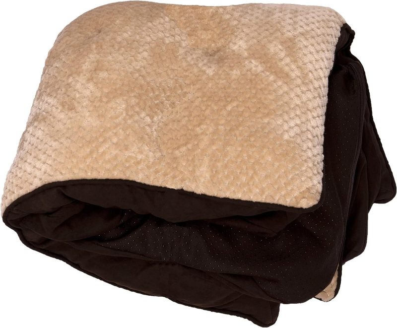Furhaven Cooling Gel Dog Bed for Large Dogs w/ Removable Bolsters & Washable Cover, For Dogs Up to 95 lbs - Plush & Velvet Waves - Image 305
