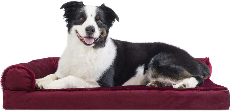 Furhaven Orthopedic Dog Bed for Medium/Small Dogs w/ Removable Bolsters & Washable Cover, For Dogs Up to 35 lbs - Plush & Almond - Image 466