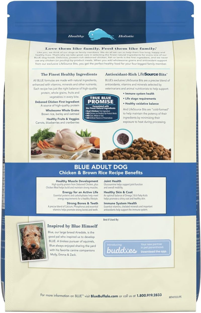Blue Buffalo Life Protection Formula Natural Adult Dry Dog Food, Chicken and Brown Rice 30-lb - Image 25