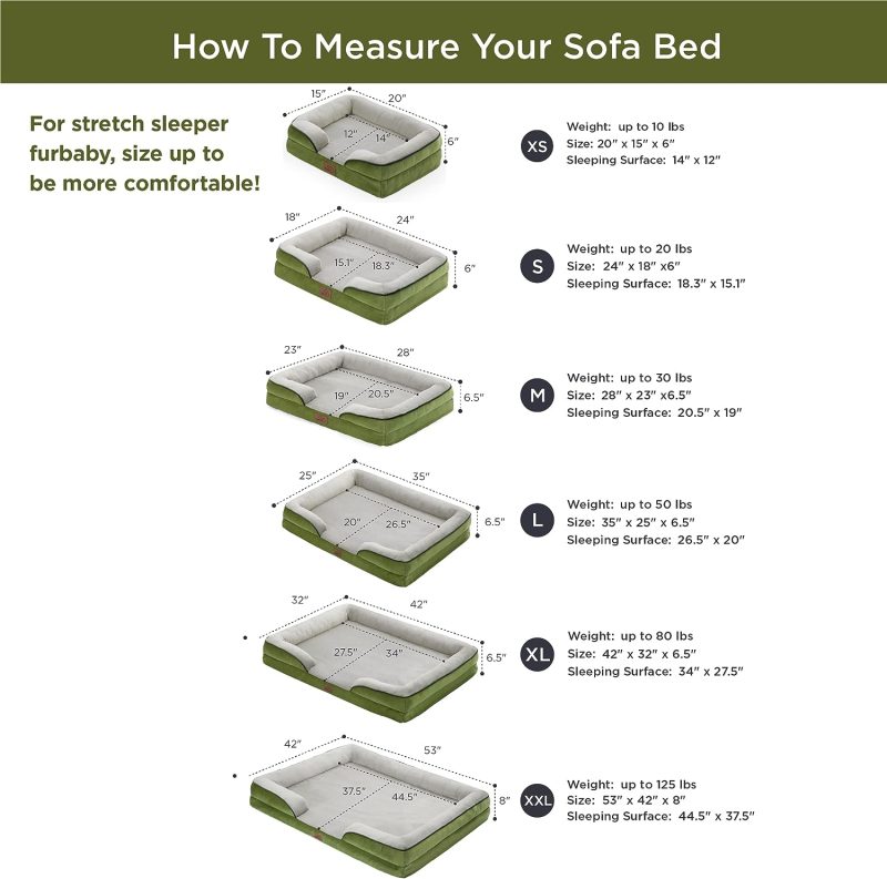 Bedsure Orthopedic Dog Bed for Medium Dogs -Foam Sofa with Removable Washable Cover, Waterproof Lining and Nonskid Bottom Couch, - Image 365