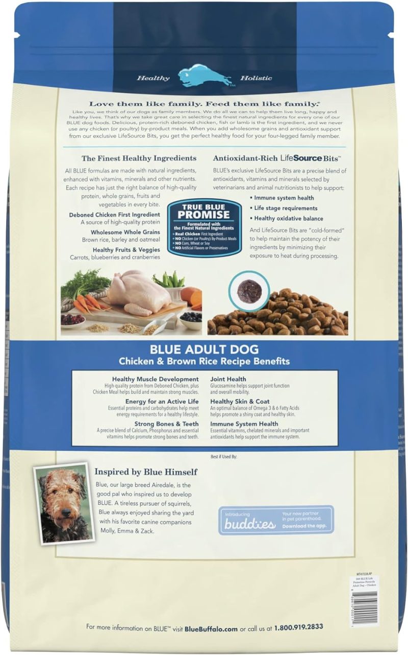Blue Buffalo Life Protection Formula Natural Adult Dry Dog Food, Chicken and Brown Rice 30-lb - Image 141