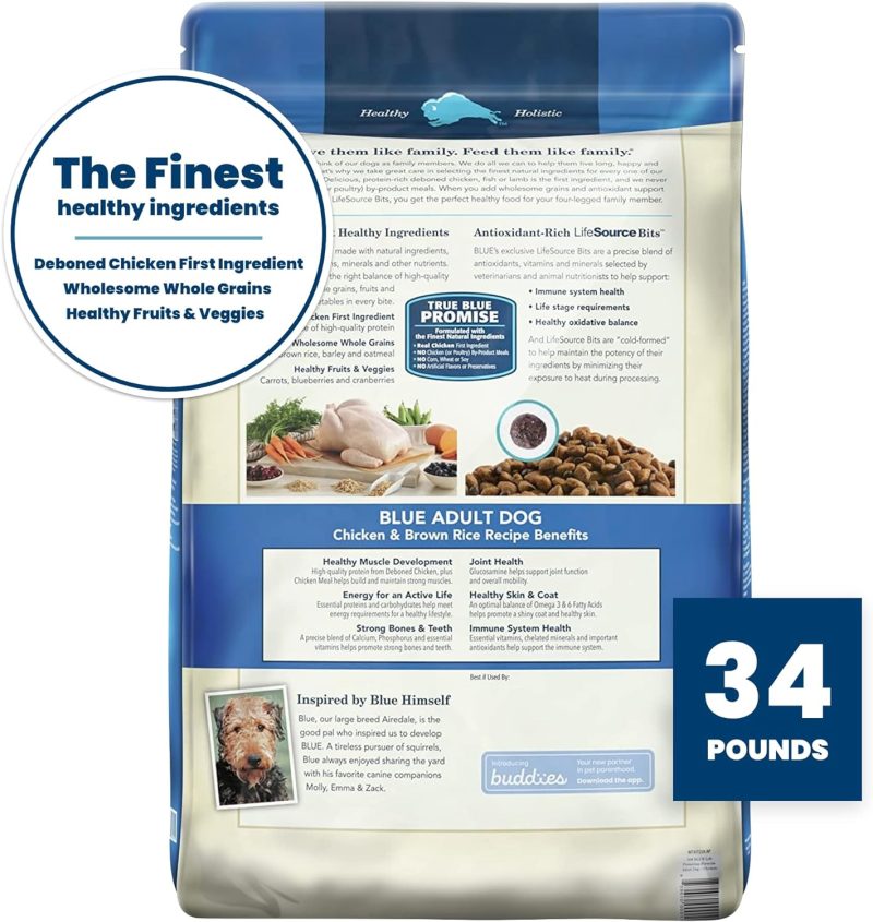 Blue Buffalo Life Protection Formula Natural Adult Dry Dog Food, Chicken and Brown Rice 30-lb - Image 35