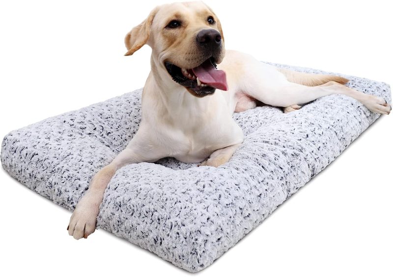 Washable Dog Bed Deluxe Plush Dog Crate Beds Fulffy Comfy Kennel Pad Anti-Slip Pet Sleeping Mat for Large, Jumbo, Medium, Small - Image 44