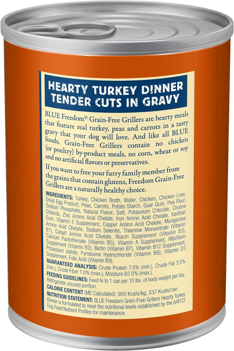 Blue Buffalo Freedom Grain Free Natural Adult Wet Dog Food, Chicken 12.5oz cans (Pack of 12) - Image 38