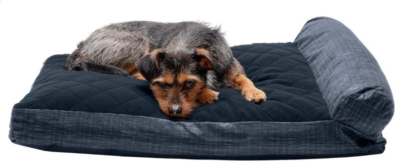 Furhaven Orthopedic Dog Bed for Medium/Small Dogs w/ Removable Bolsters & Washable Cover, For Dogs Up to 35 lbs - Plush & Almond - Image 662