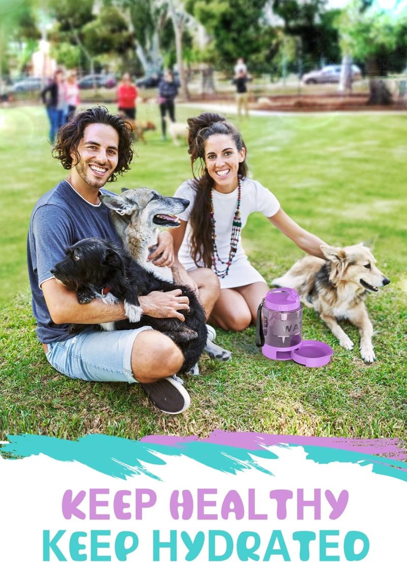 77oz Dog Travel Water Bottle with Pull-Out Drinking Bowl, Portable Dog Water Bowl Dispenser Suitable for Large, Medium, and - Image 21