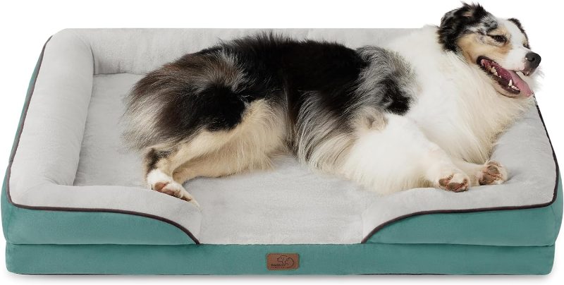 Bedsure Orthopedic Dog Bed for Medium Dogs -Foam Sofa with Removable Washable Cover, Waterproof Lining and Nonskid Bottom Couch, - Image 320
