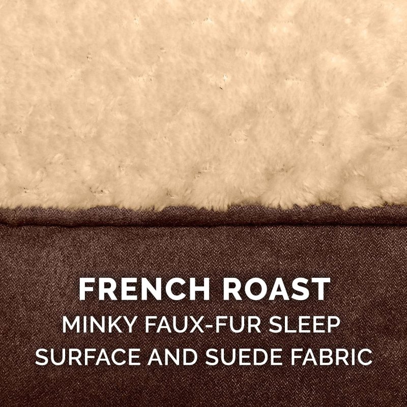 Furhaven Cooling Gel Dog Bed for Large Dogs w/ Removable Bolsters & Washable Cover, For Dogs Up to 95 lbs - Plush & Velvet Waves - Image 223