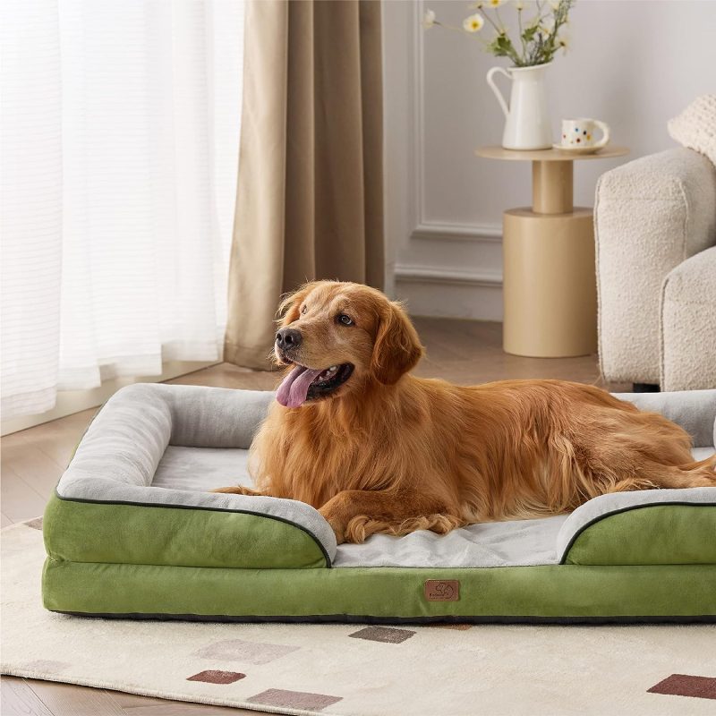 Bedsure Orthopedic Dog Bed for Medium Dogs -Foam Sofa with Removable Washable Cover, Waterproof Lining and Nonskid Bottom Couch, - Image 121
