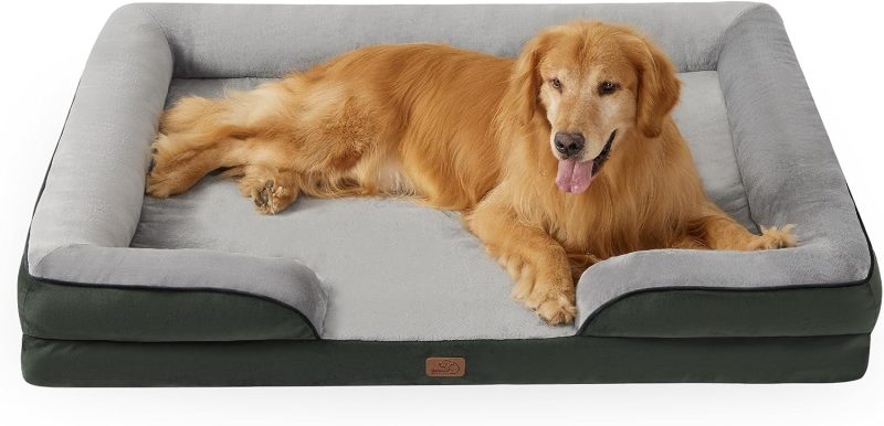 Bedsure Orthopedic Dog Bed for Medium Dogs -Foam Sofa with Removable Washable Cover, Waterproof Lining and Nonskid Bottom Couch, - Image 334