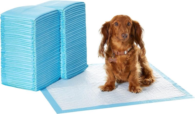 Amazon Basics Dog and Puppy Pee Pads with Leak-Proof Quick-Dry Design for Potty Training, Standard Absorbency, Regular Size, 22 - Image 43