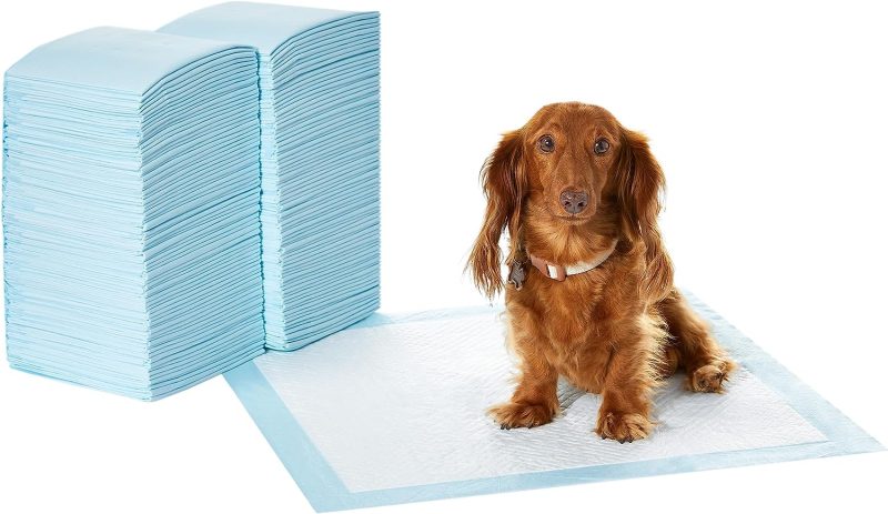 Amazon Basics Dog and Puppy Pee Pads with Leak-Proof Quick-Dry Design for Potty Training, Standard Absorbency, Regular Size, 22 - Image 41
