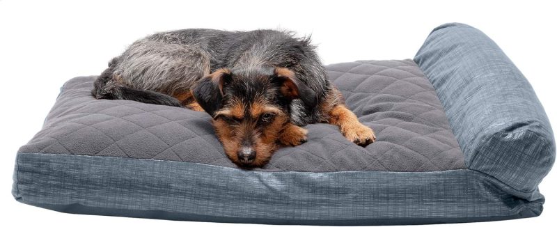 Furhaven Cooling Gel Dog Bed for Large/Medium Dogs w/ Removable Bolsters & Washable Cover, For Dogs Up to 55 lbs - Plush & - Image 355
