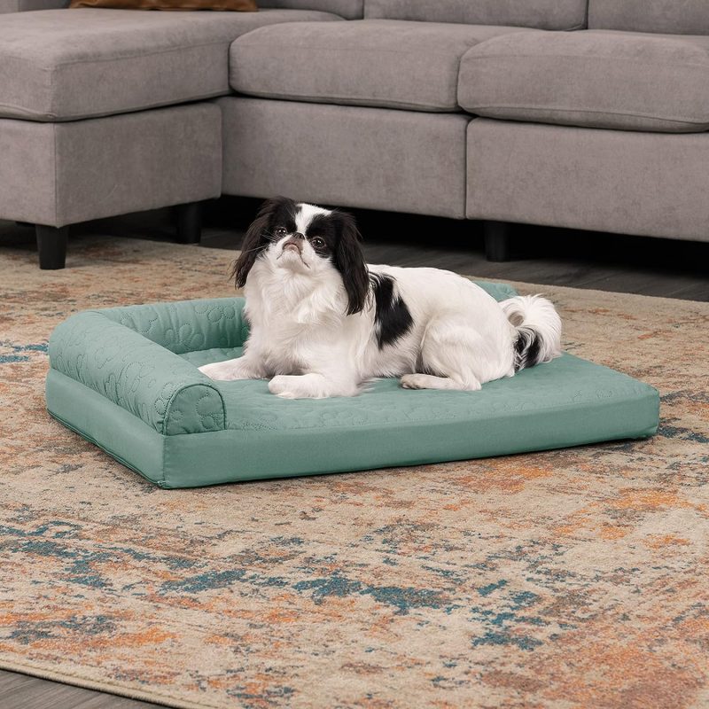 Furhaven Orthopedic Dog Bed for Medium/Small Dogs w/ Removable Bolsters & Washable Cover, For Dogs Up to 35 lbs - Plush & Almond - Image 557