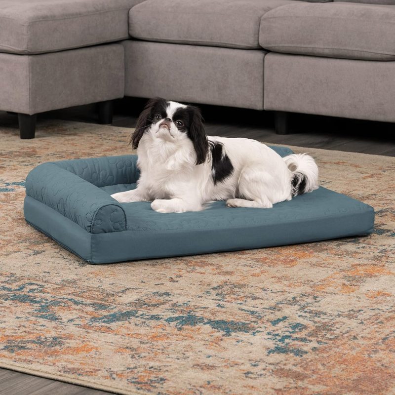 Furhaven Cooling Gel Dog Bed for Large/Medium Dogs w/ Removable Bolsters & Washable Cover, For Dogs Up to 55 lbs - Plush & - Image 412