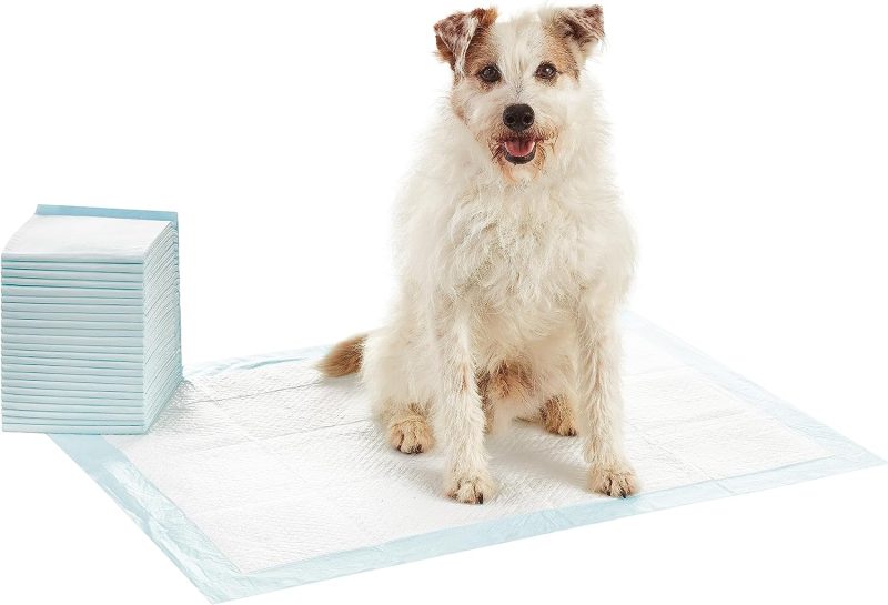 Amazon Basics Dog and Puppy Pee Pads with Leak-Proof Quick-Dry Design for Potty Training, Standard Absorbency, Regular Size, 22 - Image 8