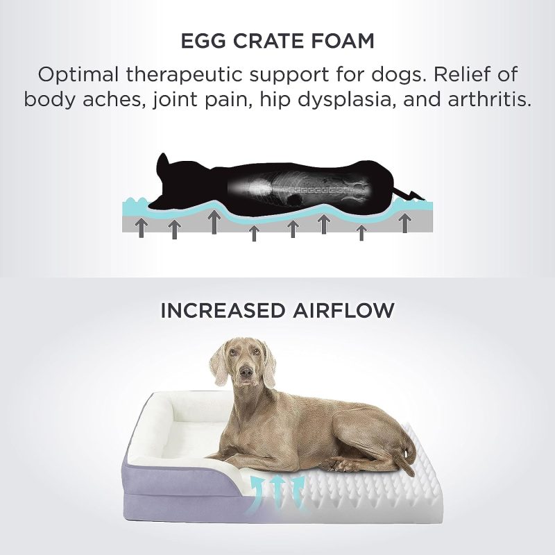 Bedsure Orthopedic Dog Bed for Medium Dogs -Foam Sofa with Removable Washable Cover, Waterproof Lining and Nonskid Bottom Couch, - Image 65