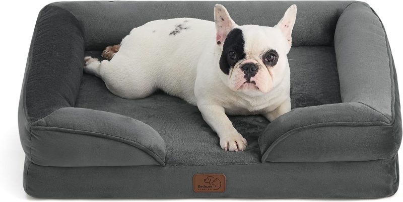 Bedsure Orthopedic Dog Bed for Medium Dogs -Foam Sofa with Removable Washable Cover, Waterproof Lining and Nonskid Bottom Couch, - Image 181