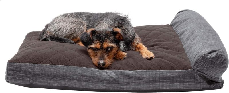 Furhaven Orthopedic Dog Bed for Medium/Small Dogs w/ Removable Bolsters & Washable Cover, For Dogs Up to 35 lbs - Plush & Almond - Image 495