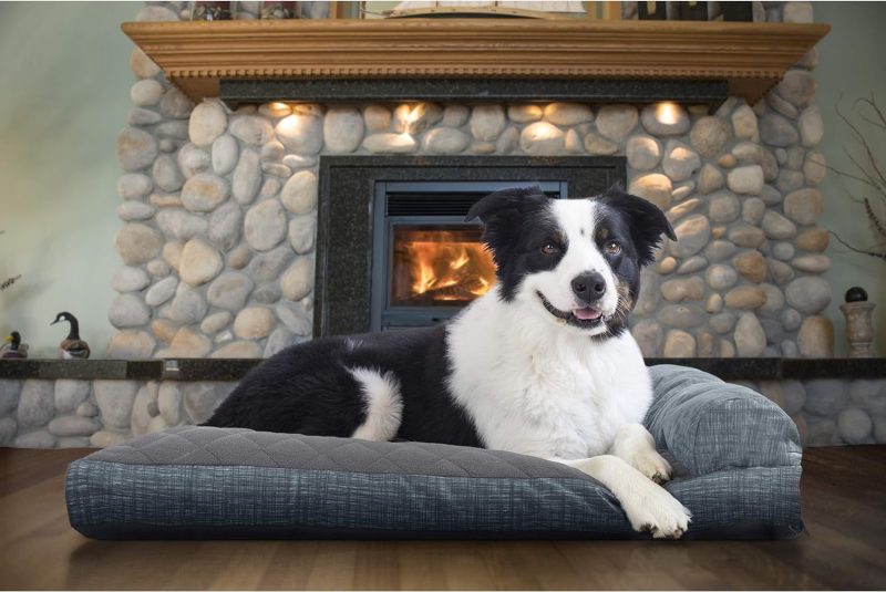 Furhaven Orthopedic Dog Bed for Medium/Small Dogs w/ Removable Bolsters & Washable Cover, For Dogs Up to 35 lbs - Plush & Almond - Image 431
