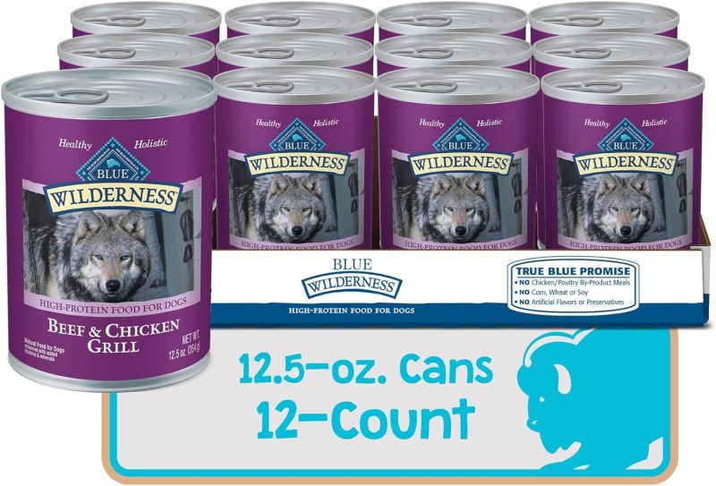 Blue Buffalo Wilderness High Protein Beef and Chicken & Salmon and Chicken Wet Dog Food Variety Pack for Adult Dogs, Grain-Free, - Image 8