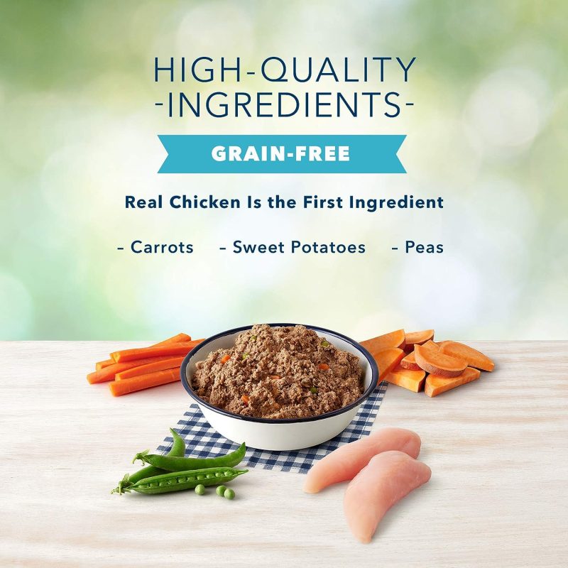Blue Buffalo Freedom Grain Free Natural Adult Small Breed Wet Dog Food, Chicken 5.5oz cans (Pack of 24) - Image 4