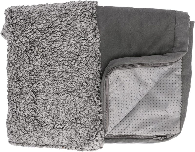 Furhaven Cooling Gel Dog Bed for Large Dogs w/ Removable Bolsters & Washable Cover, For Dogs Up to 95 lbs - Plush & Velvet Waves - Image 241