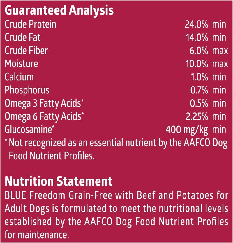 Blue Buffalo Freedom Grain Free Natural Adult Dry Dog Food, Beef 24-lb - Image 14