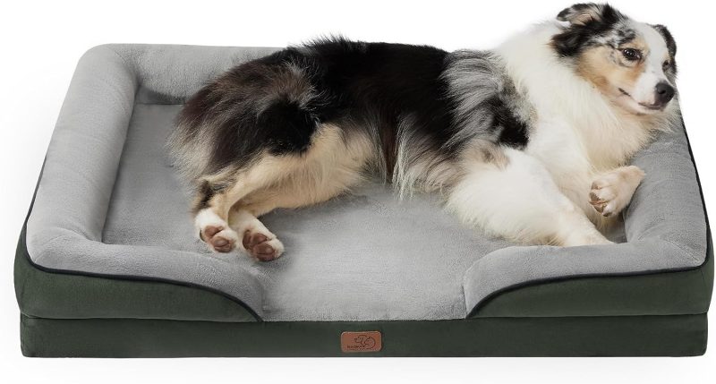 Bedsure Orthopedic Dog Bed for Medium Dogs -Foam Sofa with Removable Washable Cover, Waterproof Lining and Nonskid Bottom Couch, - Image 270
