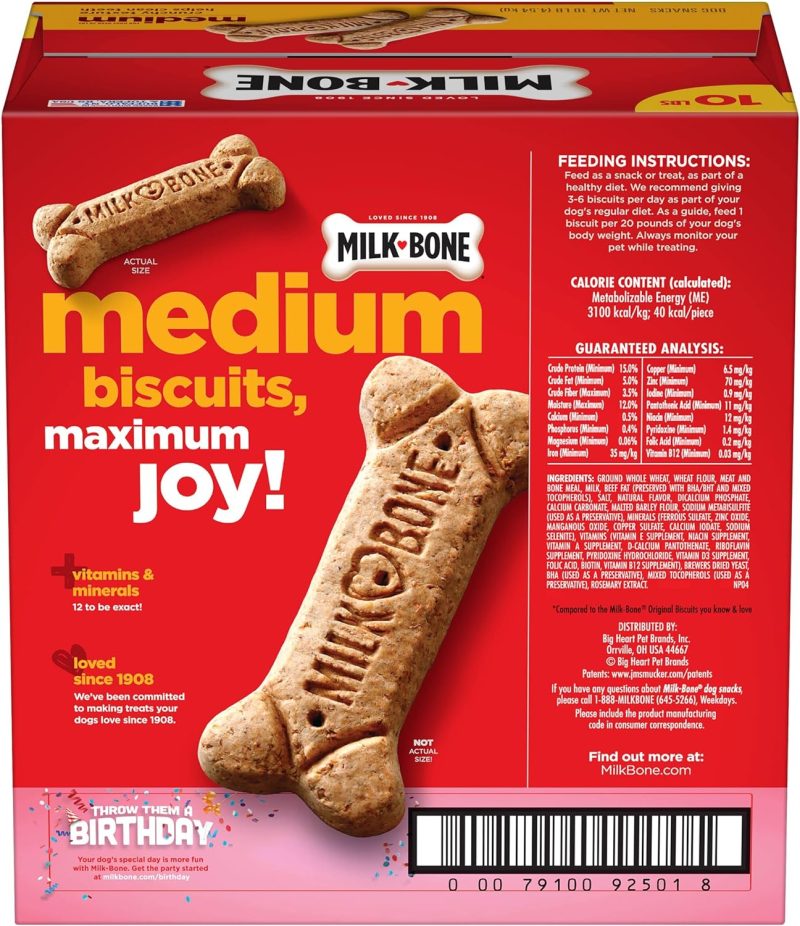 Milk-Bone Original Dog Biscuits, Medium Crunchy Dog Treats, 10 Pound - Image 35