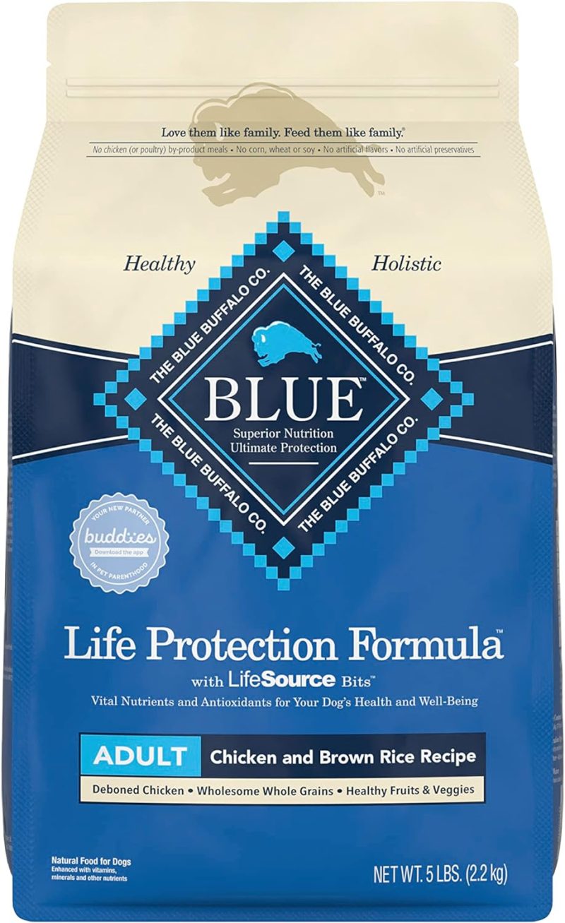 Blue Buffalo Life Protection Formula Natural Adult Dry Dog Food, Chicken and Brown Rice 30-lb