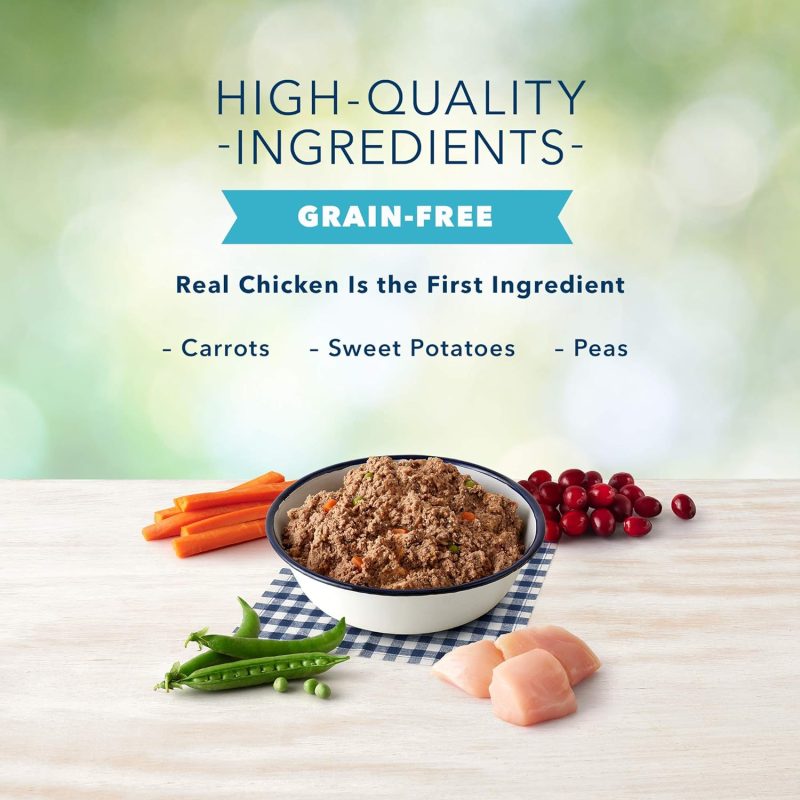 Blue Buffalo Freedom Grain Free Natural Senior Wet Dog Food, Chicken 12.5oz cans (Pack of 12) - Image 4